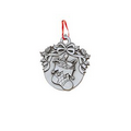 Solid Pewter Ornament (2" dia. Stuffed Stocking)